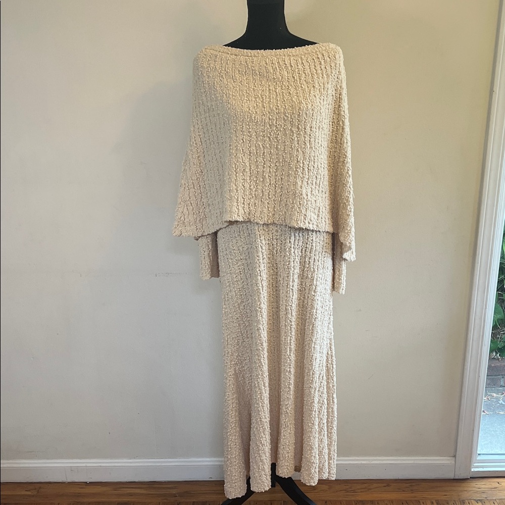 Eloquii Cream Long Sleeve Sweater Dress